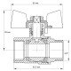 Кран кульовий Koer 3/4" ГШМ (KR.218) (KR0043)