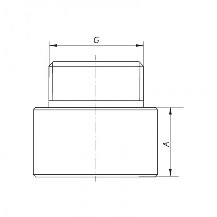 Удлинитель 1/2"-20мм (хром) Koer KF.E06-20.CHR (KF0094)