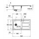 Кухонна мийка Grohe EX-2 Sink K401 (31566SD0) Кухонна мийка Grohe EX-2 Sink K401 (31566SD0)