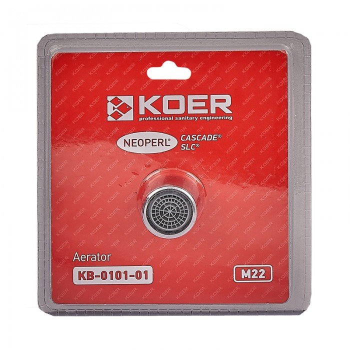 Аератор М-22 Koer KB-0101-01 NEOPERL CASCADE SLC (Колір хром) (AC0635)