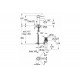 Смеситель для умывальника с дон. клапаном Grohe BauClassic (23161000)