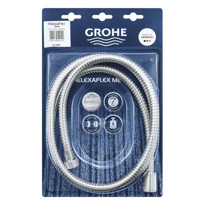Душовий шланг 1750 Grohe Relexaflex Metal (28139000)