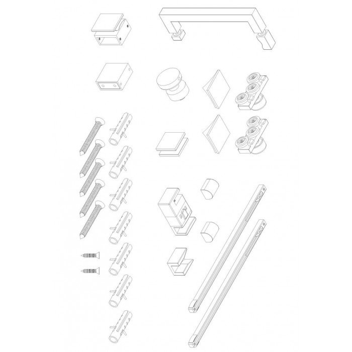 Дверь в нишу Koer SR SD02-140x200-TR-01 прозрачное стекло Easy Clean 8мм, хром (KR5383) Дверь в нишу Koer SR SD02-140x200-TR-01 прозрачное стекло Easy Clean 8мм, хром (KR5383)