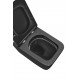 Унитаз подвесной Mixxus Premium QUADRO-0301-T3 BLACK 490х340х360mm, система смыва TORNADO 3.0 (MP65