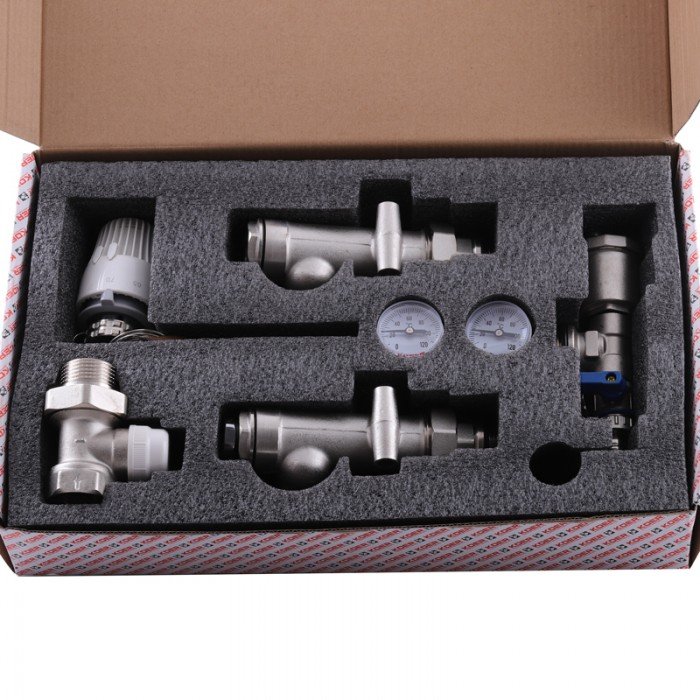 Смесительный узел для коллект. с левым подкл. Koer KR.1022L1 - 1” (без насоса) (прямой) (KR2912)