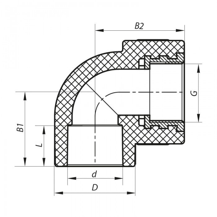 Угол ВР 32x1F PPR Koer K0117.PRO (KP0139) Угол ВР 32x1F PPR Koer K0117.PRO (KP0139)