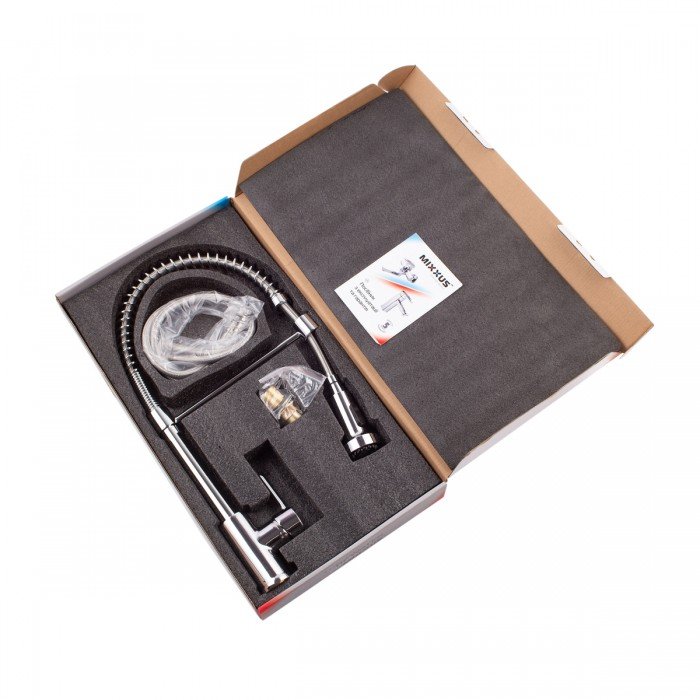 Смеситель для кухни с изливом пружина Mixxus Premium SPRING 017 (MI6950)