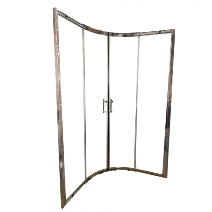 Душевая кабина без поддона Koer SR SC04-100x100x195-TR-01 прозрачное стекло Easy Clean 5мм, хром (K