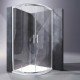 Душевая кабина без поддона Koer SR SC04-100x100x195-TR-01 прозрачное стекло Easy Clean 5мм, хром (K