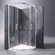 Душевая кабина без поддона Koer SR SC04-100x100x195-TR-01 прозрачное стекло Easy Clean 5мм, хром (K