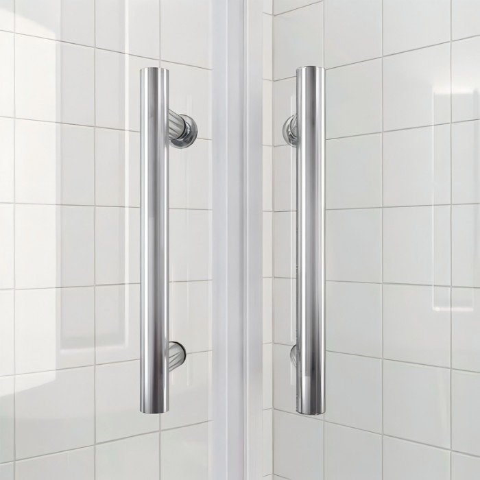 Душевая кабина без поддона Koer SR SC04-100x100x195-TR-01 прозрачное стекло Easy Clean 5мм, хром (K