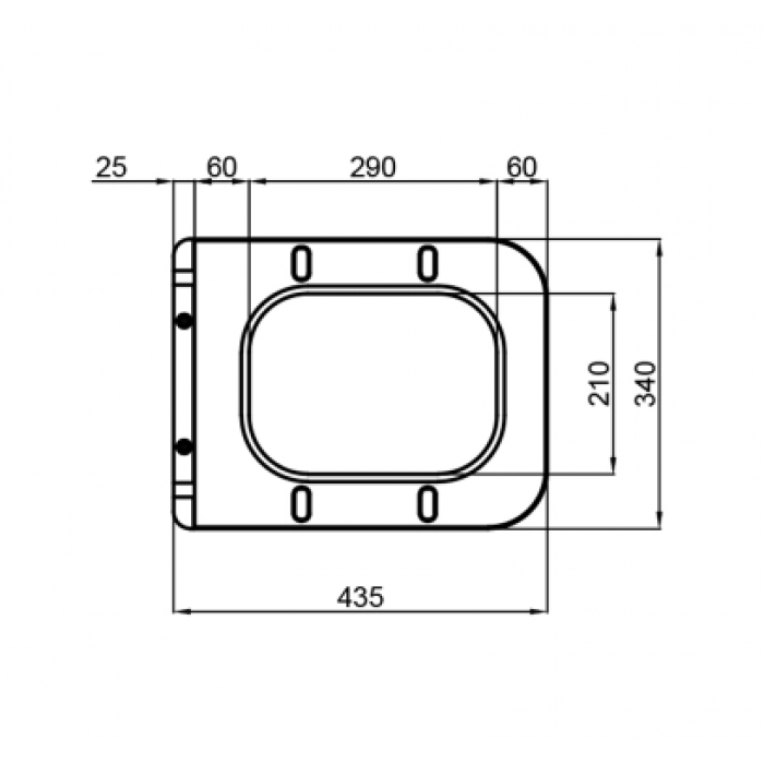 Сидение-крышка для унитаза Mixxus SEAT COVER WAVE-2001 с микролифтом 430х338х35mm (MI6693)