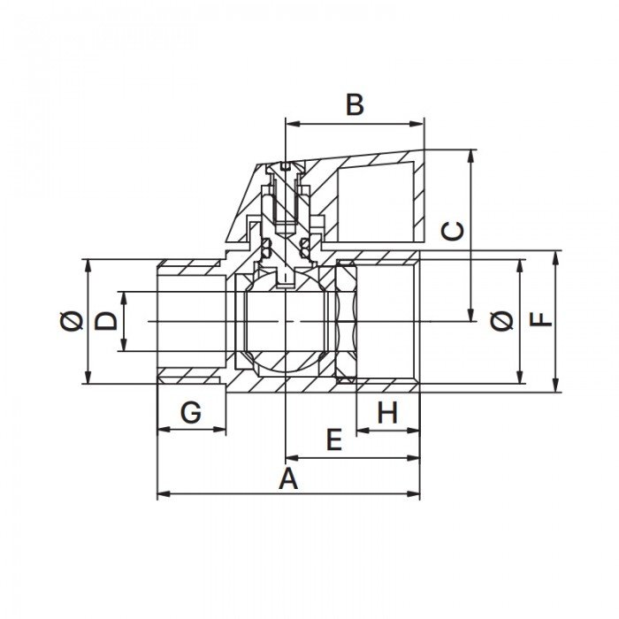 Кран "мини" Europroduct EP.510 - 1/2" ГШБ (EP6023) Кран "мини" Europroduct EP.510 - 1/2" ГШБ (EP6023)