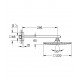 Верхний душ с настенным кронштейном Grohe Rainshower Allure (26064000)