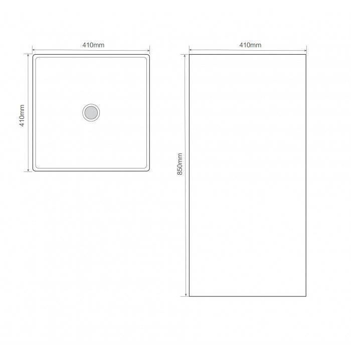 Раковина моноблок MIXXUS PREMIUM QUADRO-1101 410х410х850mm (MP6574) Раковина моноблок MIXXUS PREMIUM QUADRO-1101 410х410х850mm (MP6574)