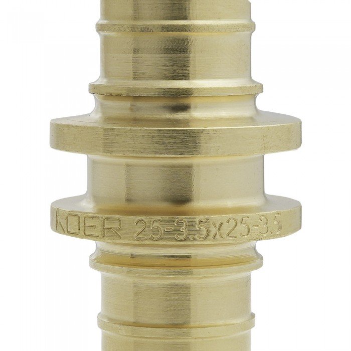 Муфта соединительная равнопроходная Koer KA.С25 - 25(3.5mm) x 25(3.5mm) (KR4857) Муфта соединительная равнопроходная Koer KA.С25 - 25(3.5mm) x 25(3.5mm) (KR4857)