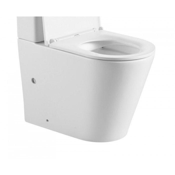 Чаша унітазу-компакту Mixxus Premium Bevel-0402-R Bowl 670х390х880 Rimless без сидіння (MI8354)