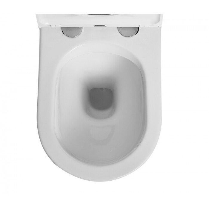 Чаша унітазу-компакту Mixxus Premium Bevel-0402-R Bowl 670х390х880 Rimless без сидіння (MI8354)