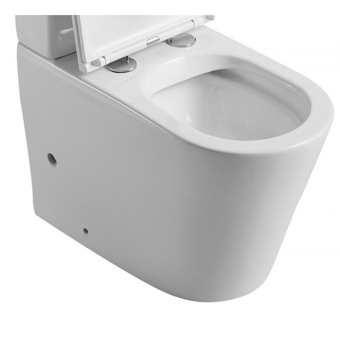 Чаша унітазу-компакту Mixxus Premium Bevel-0402-R Bowl 670х390х880 Rimless без сидіння (MI8354)