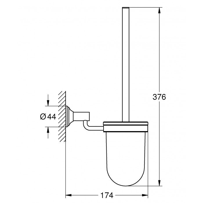 Ершик для унитаза Grohe Essentials Authentic (40658001) Ершик для унитаза Grohe Essentials Authentic (40658001)