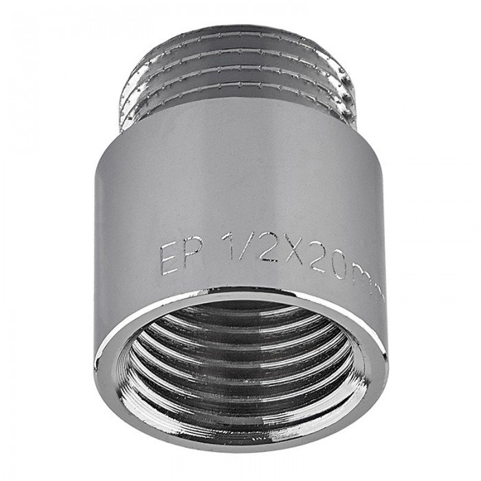 Подовжувач Europroduct EP.E020.Chr - 1/2"MF-20мм хром (EP6123) Подовжувач Europroduct EP.E020.Chr - 1/2"MF-20мм хром (EP6123)