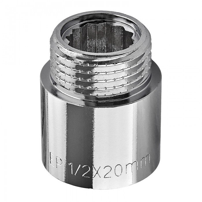 Подовжувач Europroduct EP.E020.Chr - 1/2"MF-20мм хром (EP6123) Подовжувач Europroduct EP.E020.Chr - 1/2"MF-20мм хром (EP6123)