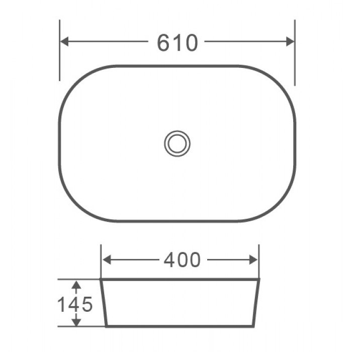 Умивальник накладний керамічний Mixxus Premium Diverse-0102 610x400x145mm (MP6486) Умивальник накладний керамічний Mixxus Premium Diverse-0102 610x400x145mm (MP6486)