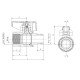 Кран шаровый ГАЗ, ручка "бабочка" желтая Roho R111-050G - 1/2" ВЗ (RO0241) Кран шаровый ГАЗ, ручка "бабочка" желтая Roho R111-050G - 1/2" ВЗ (RO0241)