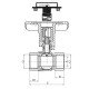 Кран шаровый с пластиковой ручкой и термометром Koer KR.240 - 3/4" ГГ (KR3118) Кран шаровый с пластиковой ручкой и термометром Koer KR.240 - 3/4" ГГ (KR3118)
