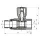 Кран радиаторный 20x1/2 прямой PPR Koer K0159.PRO (KP0204) Кран радиаторный 20x1/2 прямой PPR Koer K0159.PRO (KP0204)