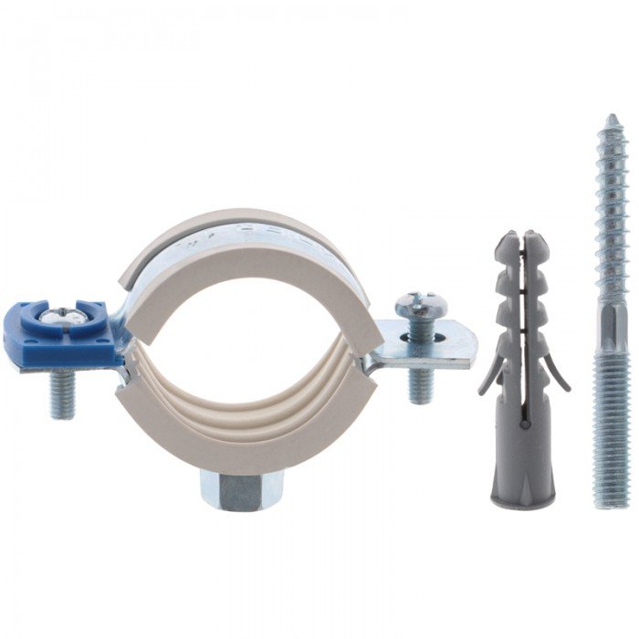 Хомут трубный оцинкованный Koer KCB.10.G 1" (32-36) серый (KR2786)