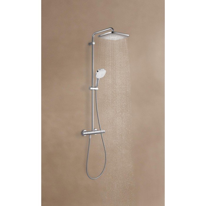 Душова система з термостатом для настінного монтажу Grohe Tempesta System 250 Cube (26689001)