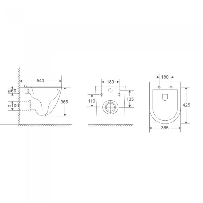 Унітаз підвісний Mixxus Premium Ellipse-0304-R 540x360x360mm, система змиву Rimless (MP6466) Унітаз підвісний Mixxus Premium Ellipse-0304-R 540x360x360mm, система змиву Rimless (MP6466)