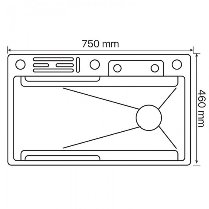 Мойка многофункциональная Zerix ZH7546-SET-06.SUS304 DECOR со встроенным смесителем (ZX5682) Мойка многофункциональная Zerix ZH7546-SET-06.SUS304 DECOR со встроенным смесителем (ZX5682)