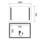 Зеркало Mixxus Premium LINES MR18-100x70-Reverse с Led Touch, Anti-fog, димером, регулятором яркост