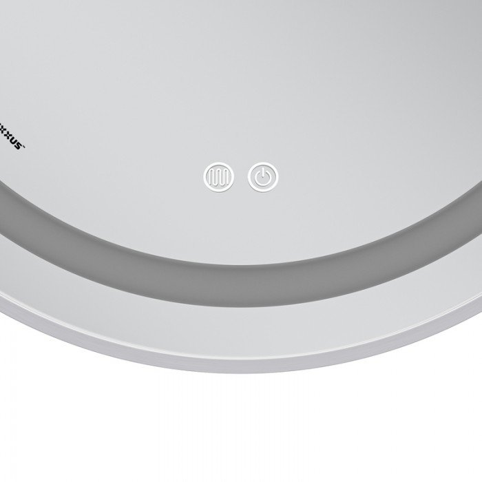 Зеркало Mixxus Premium ELLIPSE MV05-80x70-Reverse WHITE с Led Touch, Anti-fog, димером (3-6,5kK) (M