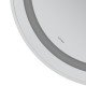 Зеркало Mixxus Premium ELLIPSE MV05-80x70-Reverse WHITE с Led Touch, Anti-fog, димером (3-6,5kK) (M
