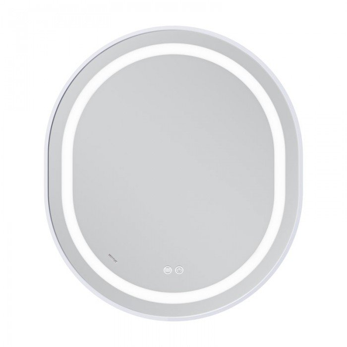 Зеркало Mixxus Premium ELLIPSE MV05-80x70-Reverse WHITE с Led Touch, Anti-fog, димером (3-6,5kK) (M