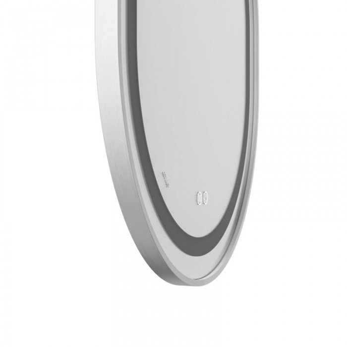 Зеркало Mixxus Premium ELLIPSE MV05-80x70-Reverse WHITE с Led Touch, Anti-fog, димером (3-6,5kK) (M