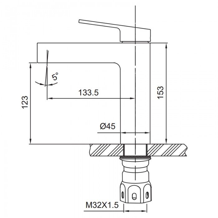 Смеситель для умывальника Koer KI-10016-02 (из нерж. стали) (Цвет нерж) (KR4789) Смеситель для умывальника Koer KI-10016-02 (из нерж. стали) (Цвет нерж) (KR4789)