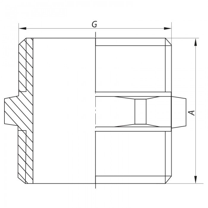 Ниппель 1'' Koer KF.N10 (KF0030)