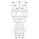 Евроконус Koer KR.1152 - 3/4”x16 (KR3182) Евроконус Koer KR.1152 - 3/4”x16 (KR3182)