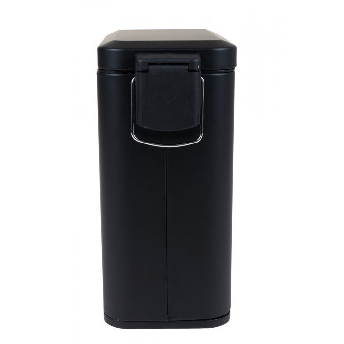 Відро для сміття з плавним закриттям прямокутне Zerix Sansa-TC0105 Black 5 л колір чорний (ZX5894)