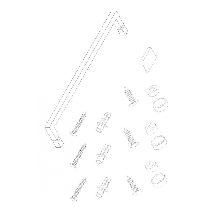 Шторки стеклянные на ванну Koer SR BS02-80x140-TR-01 прозрачное стекло 6мм, хром (KR5401)