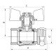 Кран шаровый Koer Wing 16x1/2M (KR.351) (LL1656) Кран шаровый Koer Wing 16x1/2M (KR.351) (LL1656)