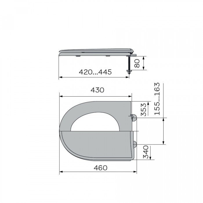 Сиденье унитаза с крышкой ZERIX TS-06 (ZX5585)