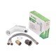 Змішувач для умивальника Plamix Lucas-001 SET White з підведенням (PM0706) Змішувач для умивальника Plamix Lucas-001 SET White з підведенням (PM0706)
