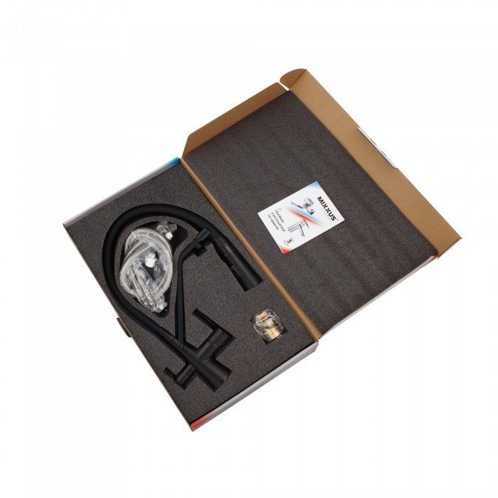 Смеситель для кухни Mixxus Premium Magnet 021 BLACK REFL.BLACK (MI6974) Смеситель для кухни Mixxus Premium Magnet 021 BLACK REFL.BLACK (MI6974)