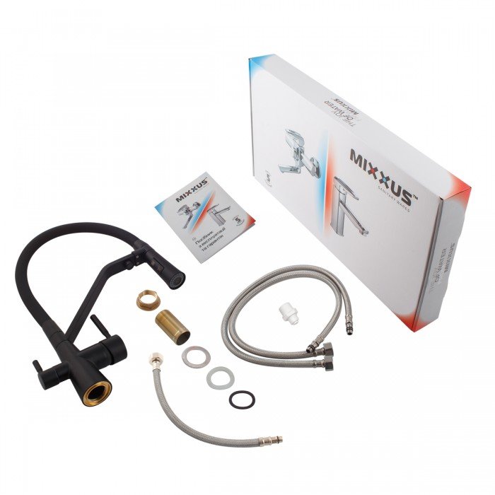 Смеситель для кухни Mixxus Premium Magnet 021 BLACK REFL.BLACK (MI6974) Смеситель для кухни Mixxus Premium Magnet 021 BLACK REFL.BLACK (MI6974)