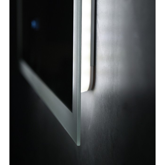 Зеркало Mixxus FLAT MR04-100x80 с Led Touch, Anti-fog, димером, регулятором яркости, часами (MI6927